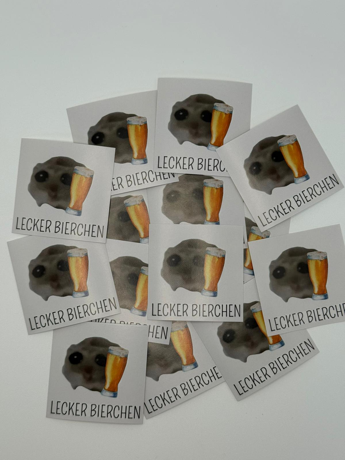 Lecker Bierchen Aufkleber