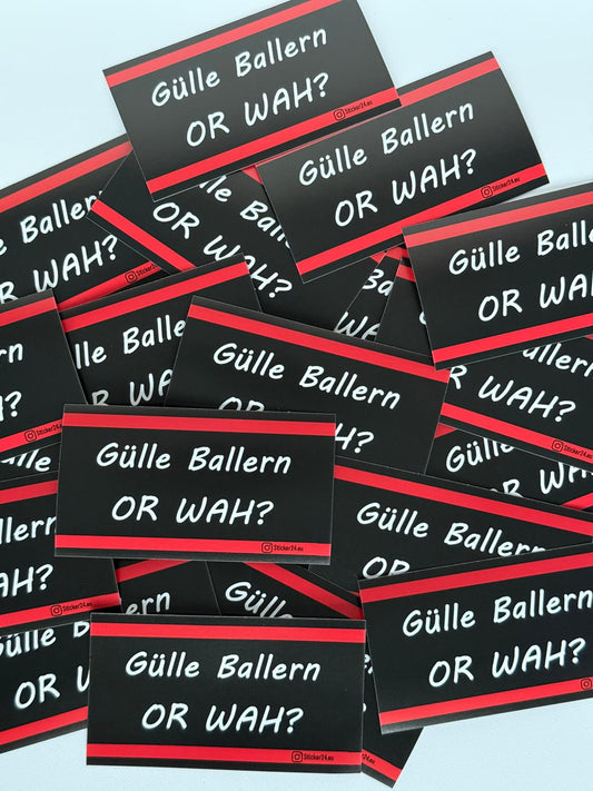 Gülle Ballern Aufkleber